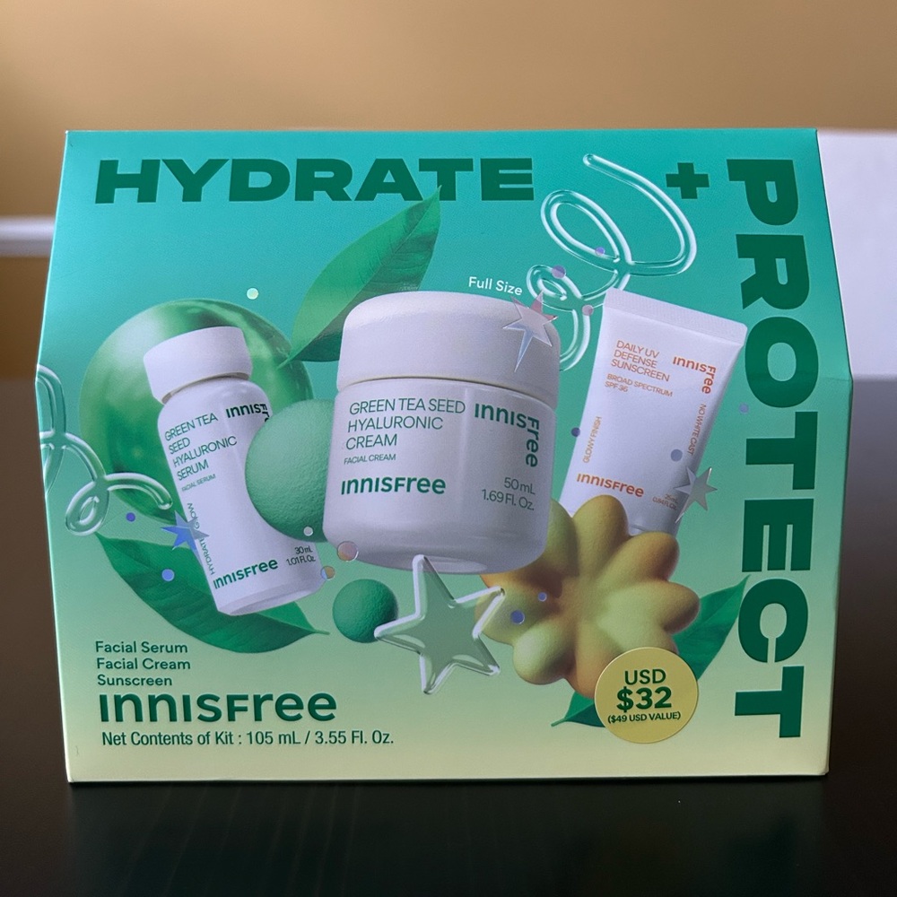 Innisfree hydrate and protect set limited edition korean skin care set - Picture 8 of 16